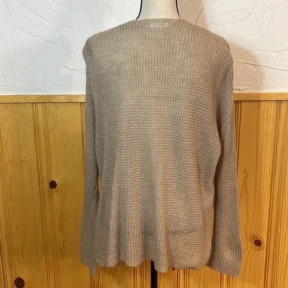 GXF Open Knit Button-Up Cardigan Sweater Sz-S - Picture 4 of 10